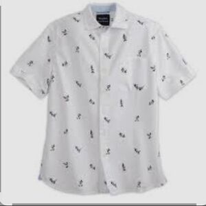 Tommy Bahama x Disney Mickey Mouse  Short Sleeve Button Down Shirt Size M